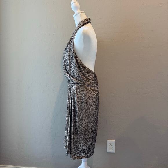Haute Hippie Embellished Beaded Halter Dress NWT Size Large – Retail $795 - Picture 6 of 11